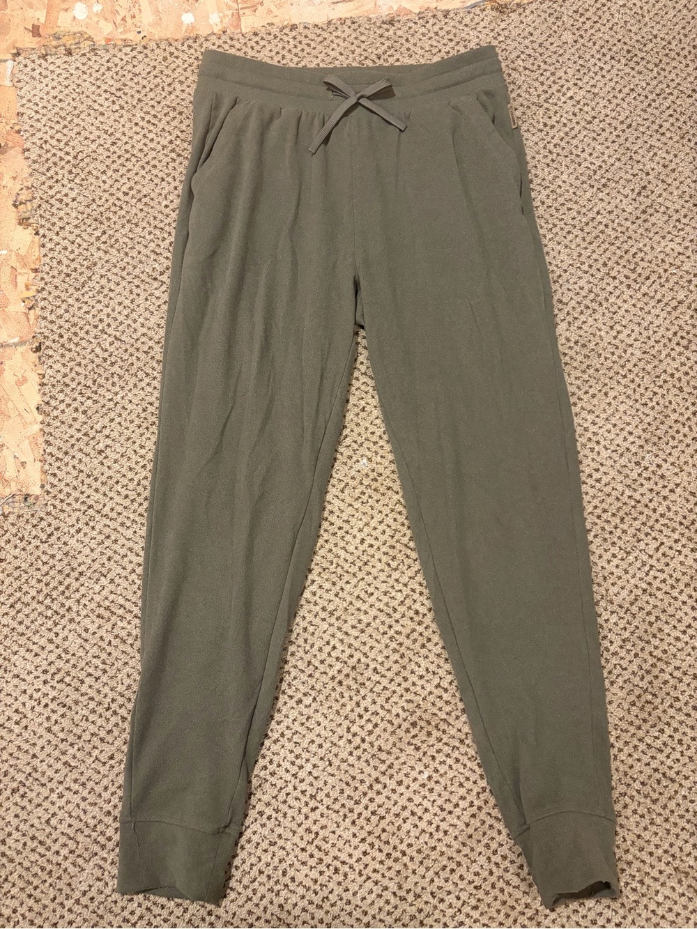 Women’s Olive Green Pants - Casual Drawstring Sweatpants